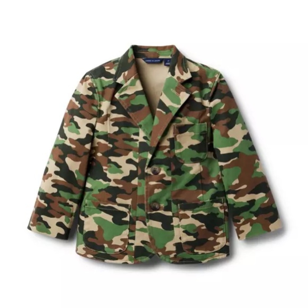 Janie and Jack Camouflage Blazer Jacket